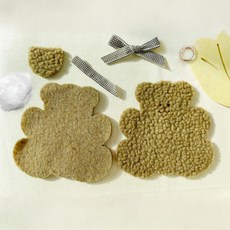 泰迪熊毛氈DIY組, 1套, 混色