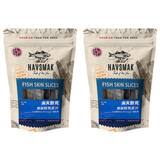 HAVSMAK 海夫默克 挪威魚皮片, 鮭魚, 50g, 2包