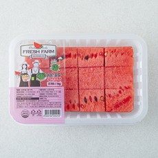 프레쉬팜 간편 수박, 1kg, 1개