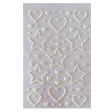 푸트로랩 무대 메이크업 블링블링 스티커, 진주, 1개