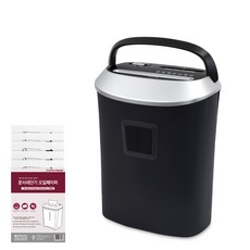 PAPER FRIEND Paper Friend中型文件碎紙機+碎紙機油紙 5入, 銀, PK-1025CD