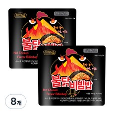 이지밥 참미푸드 불닭비빔밥, 100g, 8개