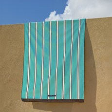 SummerChild 招牌圖案大號沙灘巾, 05 經典綠, 1個