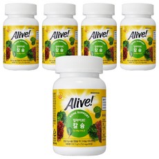 Alive 鈣鎂維生素D補充膠囊, 90顆, 5個