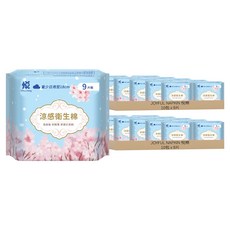 JOYFUL NAPKIN 悅棉 涼感衛生棉, 量少日用型 18cm, 9片, 20包