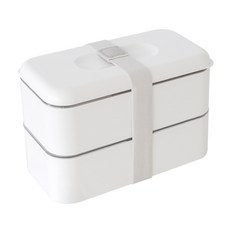 Nature Living Sugar Bongbong 2層便當盒, 奶油白, 1個