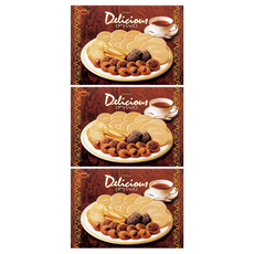 BOURBON 北日本 午茶時光點心禮盒, 230g, 3盒