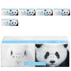 nepia 王子 鼻貴族袖珍包面紙, 三重成分配方, 高吸水性, 強韌密實, 療癒包裝設計, 6袋, 16包