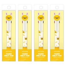 KAKAO FRIENDS 角色造型4色原子筆, Muzi, 4支
