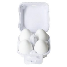 The Nature of things 自然之事 雞蛋造型擴香石 吸濕防潮矽藻土 精油薰香石 冰箱除臭石, 4個, 白色