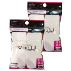 Lumina 露蜜 基礎柔軟海綿12件組 (長方形 2組) | 柔軟親膚 打造精緻底妝, 白色