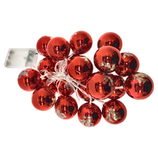 半島良品 造型裝飾燈串/新年造型燈串 3m 福字球, 暖白色, 1組