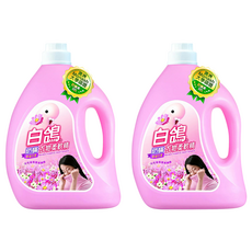 白鴿 防蟎衣物柔軟精 幸福花香, 3.2kg, 2桶