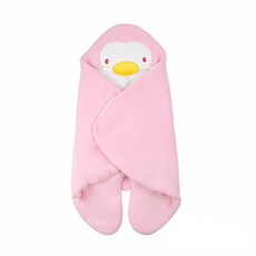 PUKU 藍色企鵝 造型包巾, 粉紅色