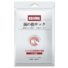 KOjIMA 寵物潔牙手指濕巾 犬貓通用, 36片, 1組