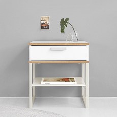 마켓비 TRODY 사이드테이블, 화이트, 1개