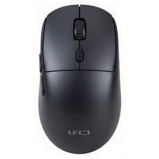 INTOPIC 廣鼎 靜音無線滑鼠 MSW-D150 2.4G+BT雙模式 三通道連線 人體工學設計 3段可調DPI, Black