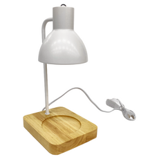 韓風原木底座融燭燈，白色款