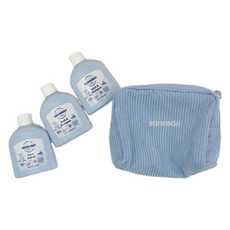 sanosan re:mind極潤保養外出旅行3件組, 嬰兒旅行套裝 (極潤乳液50ml, 溫和洗髮沐浴露50ml), 1組