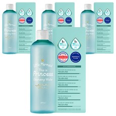 뷰티레시피 리틀머메이드 디스 이즈 프린세스 클렌징워터, 500ml, 4개