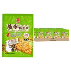 卡賀 蕎麥糙米餅, 12袋, 180g