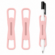 인어스 다기능 실리콘 자석 펜홀더 펜클립 핑크 ONE SIZE, 6개, 1개입