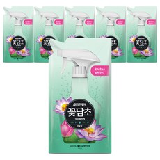 샤프란꽃담초 섬유탈취제 연꽃향 리필, 320ml, 6개