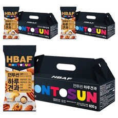 바프 먼투썬 하루견과 블랙 600g, 3세트