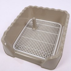 Yorong狗寵物波浪簡易排便盤, 棕色, 1個