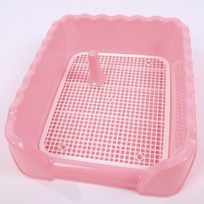 Yorong狗寵物波浪簡易排便盤, 粉色, 1個