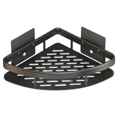 浴室置物架 加厚款三角架 無痕貼, 經典黑, 1個