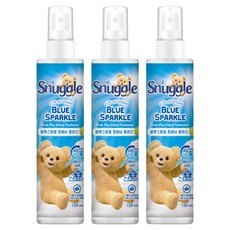 Snuggle 熊寶貝 藍色火花清新Plus織物除臭劑 正裝, 3個, 150ml