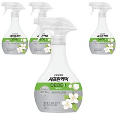 샤프란 케어 데오엑스 섬유탈취제 프레쉬 자스민향 본품, 500ml, 4개
