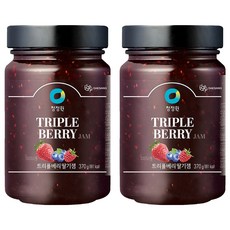 청정원 트리플베리 딸기잼, 370g, 2개