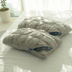 송림라이프 빨아쓰는 푹신한 숙면 베개 + 베개솜, 그레이, 4개