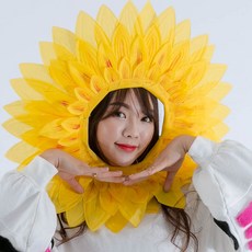 PARTYSHOW 向日葵臉部面具 大 58cm, 1個, 多色