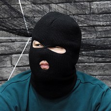 PARTYHAE 恐怖分子面罩, 黑色, 2個