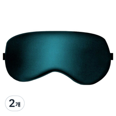 Withreny 舒適睡眠絲綢遮光眼罩 綠色, 2個