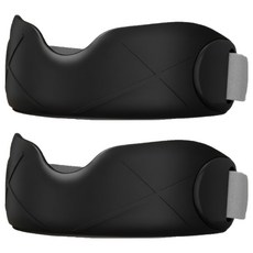 HomeFitUp 矽膠髕骨帶護膝, 黑色, 2個