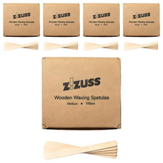 ZiZUSS 美體蠟用木質抹棒 M號 100支組, 5個