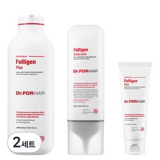 닥터포헤어 폴리젠 플러스 헤어 샴푸 500ml + 70ml + 스칼프 팩 250ml 세트, 2세트
