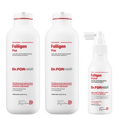DR.FORHAIR Folligen Plus健髮洗髮精 500ml 2罐+Folligen經典頭皮護理液 120ml, 1組