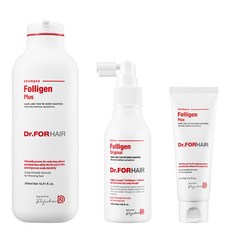 Dr. For Hair Polygen Plus 洗髮水 500ml + 70ml + 護髮素 120ml 套裝, 1組