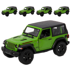 KiNSMAR 2018 Jeep Wrangler 硬頂模型公仔, GREEN, 5個