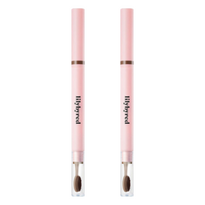 lilybyred 持久防暈染雙頭眉筆 0.17g, 02 中棕色, 2支
