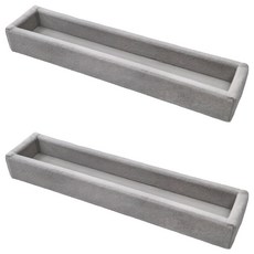 MUJI 無印良品 灰絨內盒 小物用 可對應壓克力項鍊耳環收納 左右對開型 16.7 x 3.7 x 2cm, 灰色, 2個