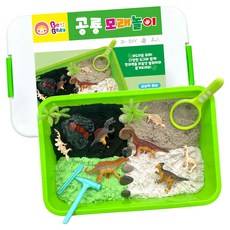 KIDZONE 恐龍玩沙組, 1.2kg, 1個, 混合顏色