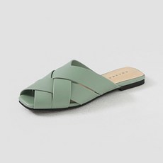 ChakanShoes 女款編織設計拖鞋 SPLTS2c125, 薄荷綠, 230mm