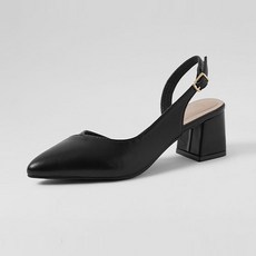 ChakanShoes 粗跟尖頭後空鞋 6cm SBLTT1g113