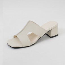 ChakanShoes 女款鏤空設計穆勒鞋 MLLTS2g118, 象牙白, 235mm
